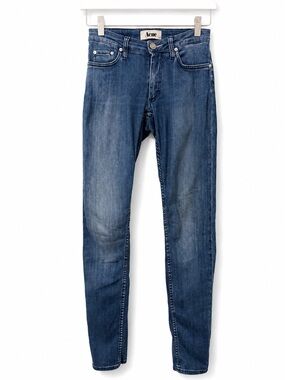Acne Jeans Women’s Skinny Denim 25 / 32 Medium Wash Stretch Designer Luxury Chic